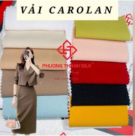 Cung cấp vải CAROLAN chất lượng giá tận xưởng chuyên may set vest, quần tây, chân váy kiểu, đồng phục học sinh